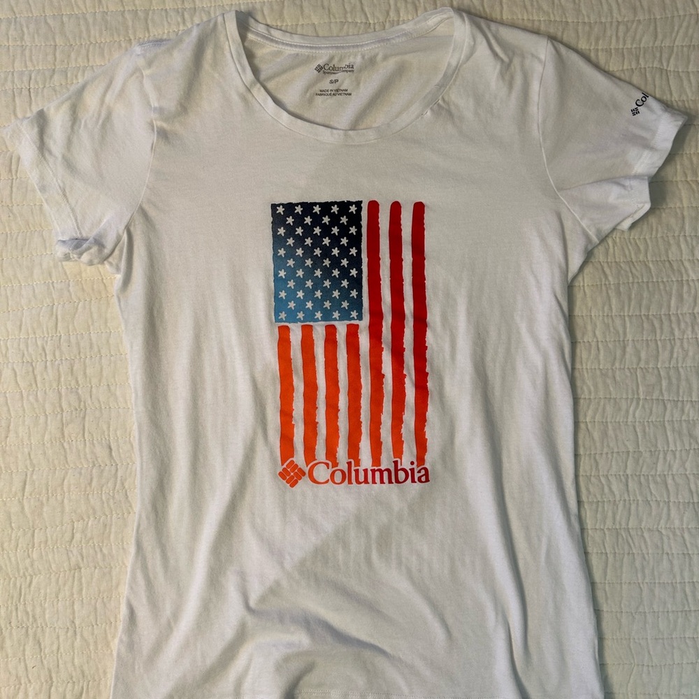 Columbia American Flag Shirt